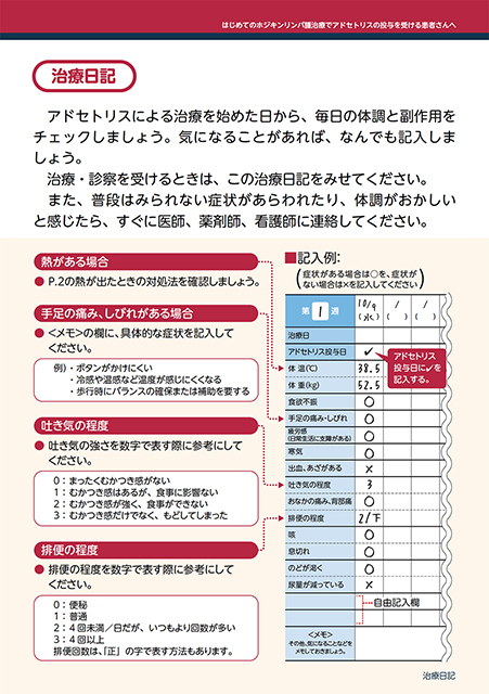 アドセトリス単剤による治療を受ける患者さんへ