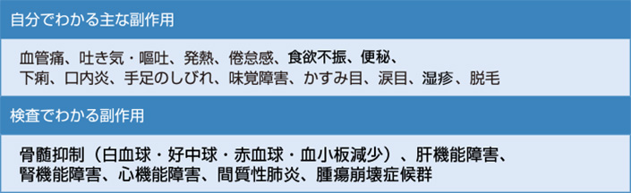 表11 多発性骨髄腫の薬物療法で出やすい主な副作用