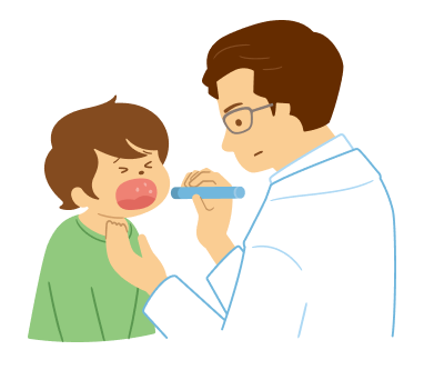 1歳以降に、持続性の鵞口瘡（がこうそう）、皮膚真菌症、重度・広範な疣贅（いぼ）がみられる。
