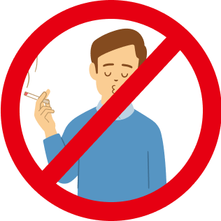 吸っている人は禁煙を。吸わない人は受動喫煙から身を守りましょう。